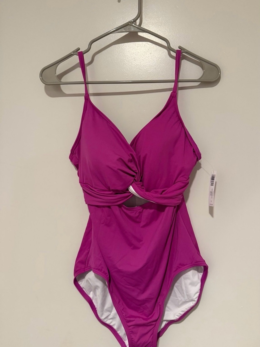 Soma Twist-Front One-Piece in Bright Magenta